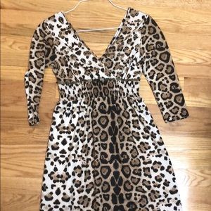 Boston proper leopard dress